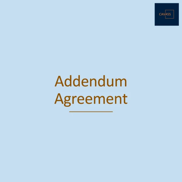 Addendum Agreement