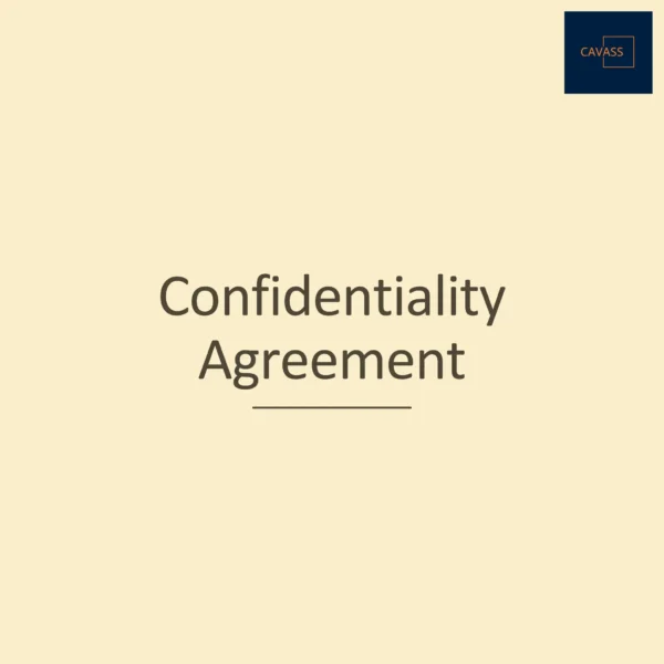 Confidentiality Agreement