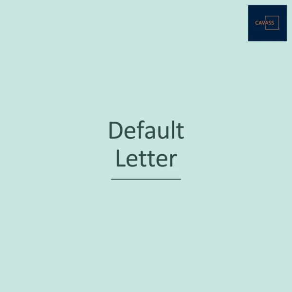 Default Letter